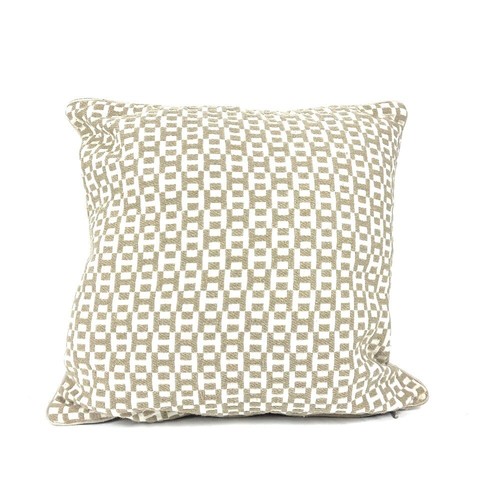 Coussin Intérieur HERMÈS – H Infiniti Logo – Sergé Coton/Acrylique Beige – Occasion