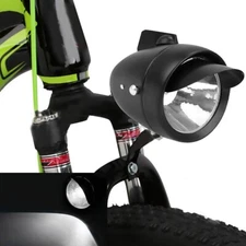 Classical Chrome Retro Bicycle Bike LED Light Headlight Front Retro Head Lamp US