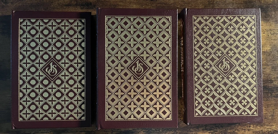 3 Steinbeck Easton Press Grapes Of Wrath, Cannery Row, Winter Of Our Discontent Foto 3 de 4