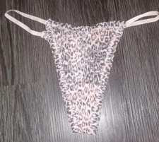 Vs floral lace String thong NEW SIZE Medium Leopard 