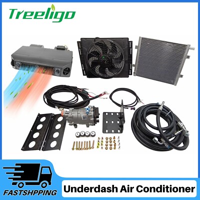 12V Cool&Heat Electric Combo Underdash Air Conditioner DC Auto Car A/C Kit