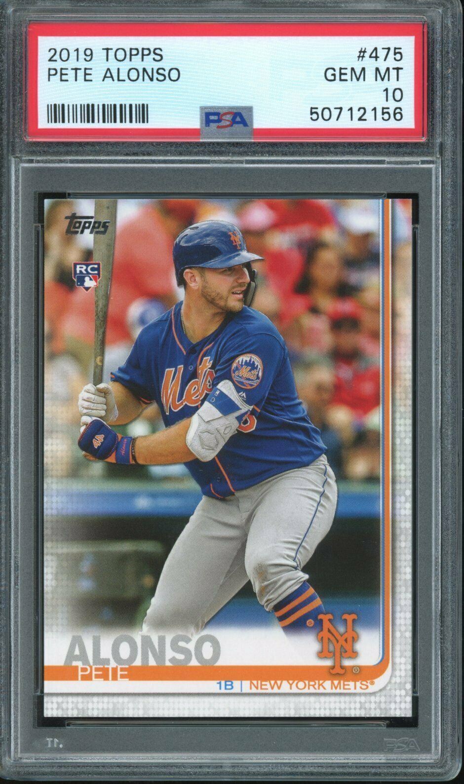2019 Topps #475 Pete Alonso Rookie PSA 10 (3)
