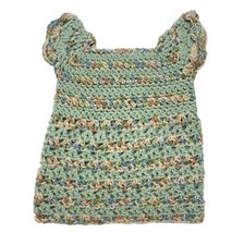 Handmade Baby 3-6 Months Crochet Sweater Multi-color Vibrant Hand-Knit New B22 