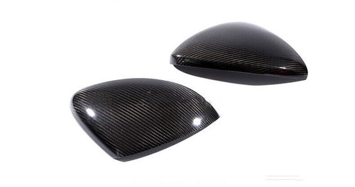 Kohlefaser Rückspiegelabdeckung Für 2014-2023 Porsche Macan Schwarz - Picture 4 of 6