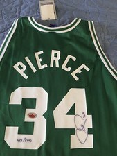 PAUL PIERCE 2000-01 Fleer Legacy Autographed Replica Jersey Away #451/500 w/COA