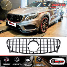 Mercedes GLA Class X156 Front PANAMERICANA GT GTR Grille Grill Gloss Black 14-16