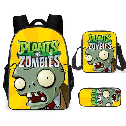 Plants vs. Zombies Backpack Set with Lunch Bag and Pencil Case