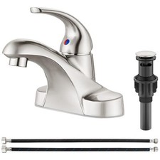 Bathroom Faucets Arc 4 Inch Centerset Bathroom Sink Faucet Single Handle Vani...