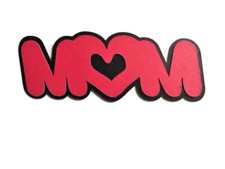 Mom Cardstock Words with Backgrounds Die Cuts Scrapbook Card Making 6 Pieces