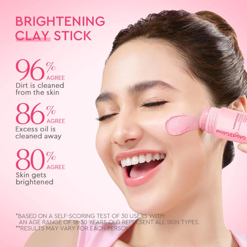 Glad2glow Pomegranate Niacinamide Clay Mask Stick brightening booster Clay Stick - Picture 4 of 9