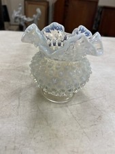 Fenton French Opalescent Hobnail Art Glass Vase 4-1/2"