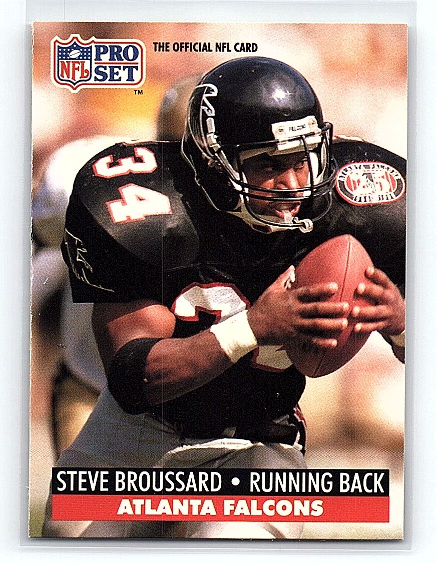 1991 Pro Set Steve Broussard Atlanta Falcons #34