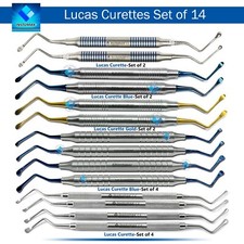 Lucas Curette Dental/Surgical Bone Curettes Set of 14 INSTUMAX®