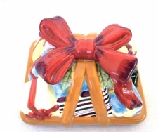 Longaberger Pottery Little GIFTs BOW Decoration Topper NO Basket New FREE SHIP
