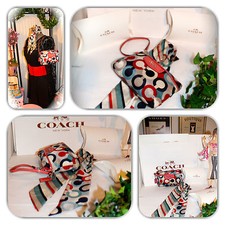 SOPHISTICATED COACH LARGE WRISTLET  MATCHING SCARF LOT 