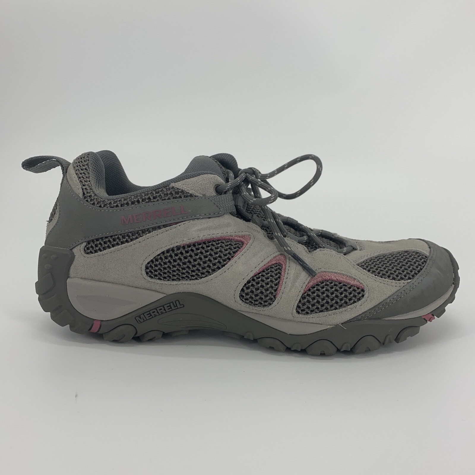 Scarpe da trekking donna Merrell YOKOTA 2 sneakers US 11 grigio rosa J03421 usate in ottime condizioni