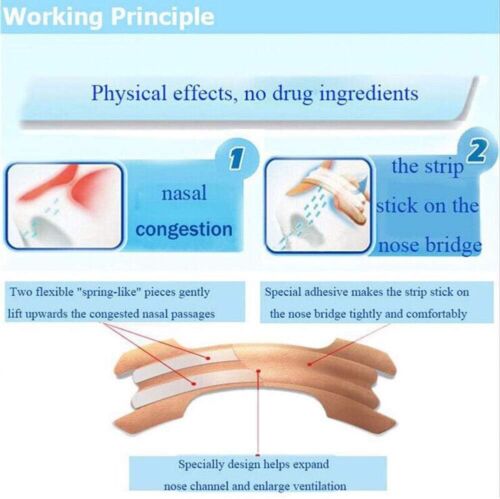 Nasal Strips Stop Snoring Help Breathe Better Easy Right Anti Snore Nose Strips - Picture 8 of 24