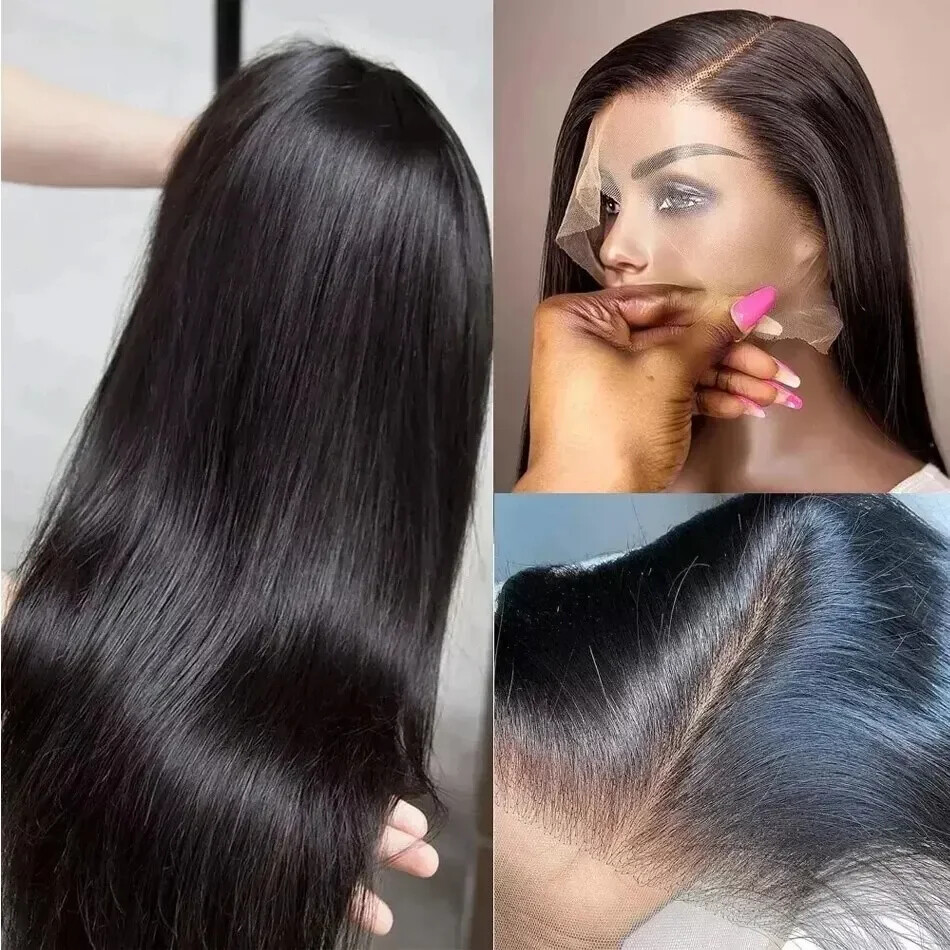 13x6 HD Lace Front Wig Human Hair 200 Density Straight Glueless Amazon.com : Fongly 13x6 HD Lace Front Wigs Human Hair Pre  main image 2