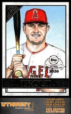 2020 Topps Chrome GP-1 Mike Trout Topps Gallery NBCD Preview Los Angeles Angels