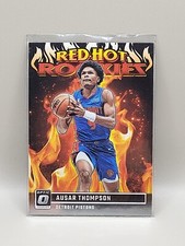 2023-24 Optic Basketball Ausar Thompson Red Hot Rookies RC Detroit Pistons #8