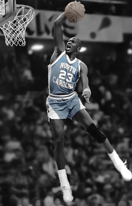 ジョーダン Jordan North Carolina Vintage Michael Jordan NORTH CAROLINA TARHEELS Blue Sneakers