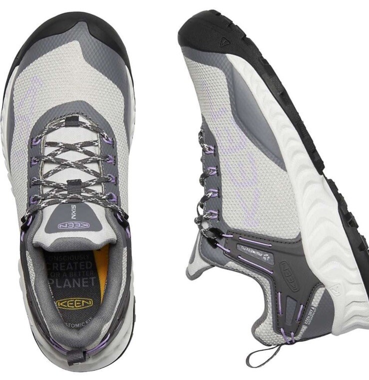 Scarpe KEEN DONNA NXIS EVO ESCURSIONISMO IMPERMEABILI 1025913 acciaio lavanda tg 6 5 US