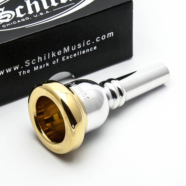 Genuine Schilke 51b Large Shank 24k Gold Rim & Cup Trombone Mouthpiece F Throat for sale online