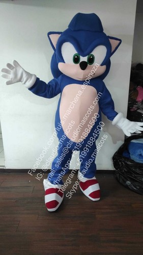 Sonic Mascot Blue Costume cosplay botarga halloween cartoon Claudio MASCOTS 2 - Picture 5 of 6