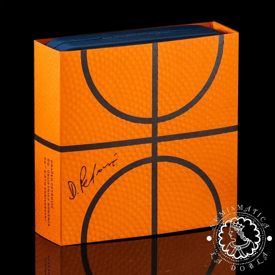 2024 - 4 EURO 1 Oz Plata PROOF - Drazen Petrovic - CROACIA - Imagen 4 de 4