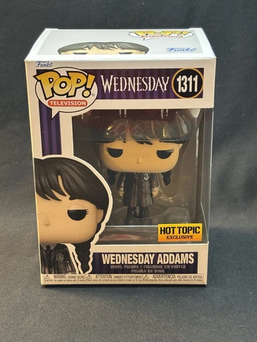 Funko Pop! Wednesday Addams 1311 Metallic Hot Topic Exclusive w/ Protector
