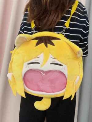Haikyuu Kenma Kozume Plush Backpack Itabag Shoulder Bag Doll Badge