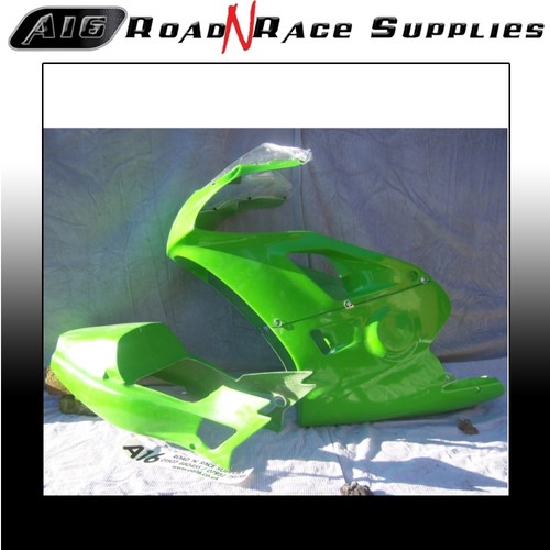Kawasaki ZXR400 19911999 A16 Race Bodywork FAIRING & SEAT in GREEN