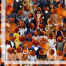Halloween Fabric Wicked Jack O Lantern Costume Timeless Treasures YARD
