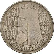 M&uuml;nze, Polen, 10 Zlotych, 1964, SS, Kupfer-Nickel, KM:52.1