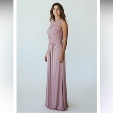 David Bridal New Mesh Top Quartz size 8 Dress New