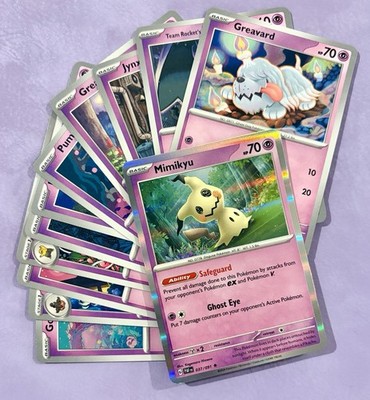 Cute Pokemon Card Bundle~ Spooky in Pink~ Pink Pokemon Cards~