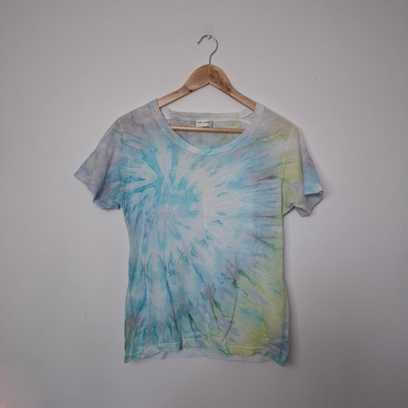 Maglione SAINT LAURENT multicolore tinta unita cotone maglietta taglia small