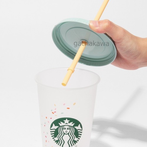 Starbucks Japan Summer 2025 Reusable Cold Cup Colorful flakes 710ml - Picture 7 of 7