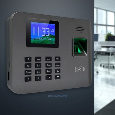 Support Remote Access Biometric Fingerprint And RFID Card Attendance Time Clock