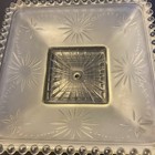 Art deco frosted square glass ceiling light shade. Atomic starburst 11x11 — photo 3