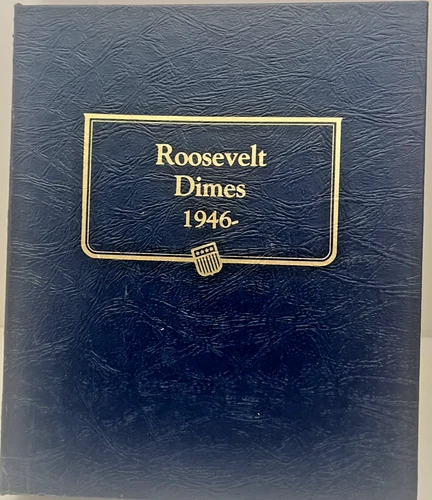 Whitman Classic Roosevelt Dimes 1946 -2013 Album (173 All Different Coins)