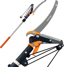 2-in-1 Telescopic Pruning Saw with 1.57inch Cutting Capacity and Adjustable Leng
