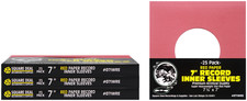  100 7" Record Inner Sleeves - Premium COLORED Red Paper 45rpm ARCHIVAL