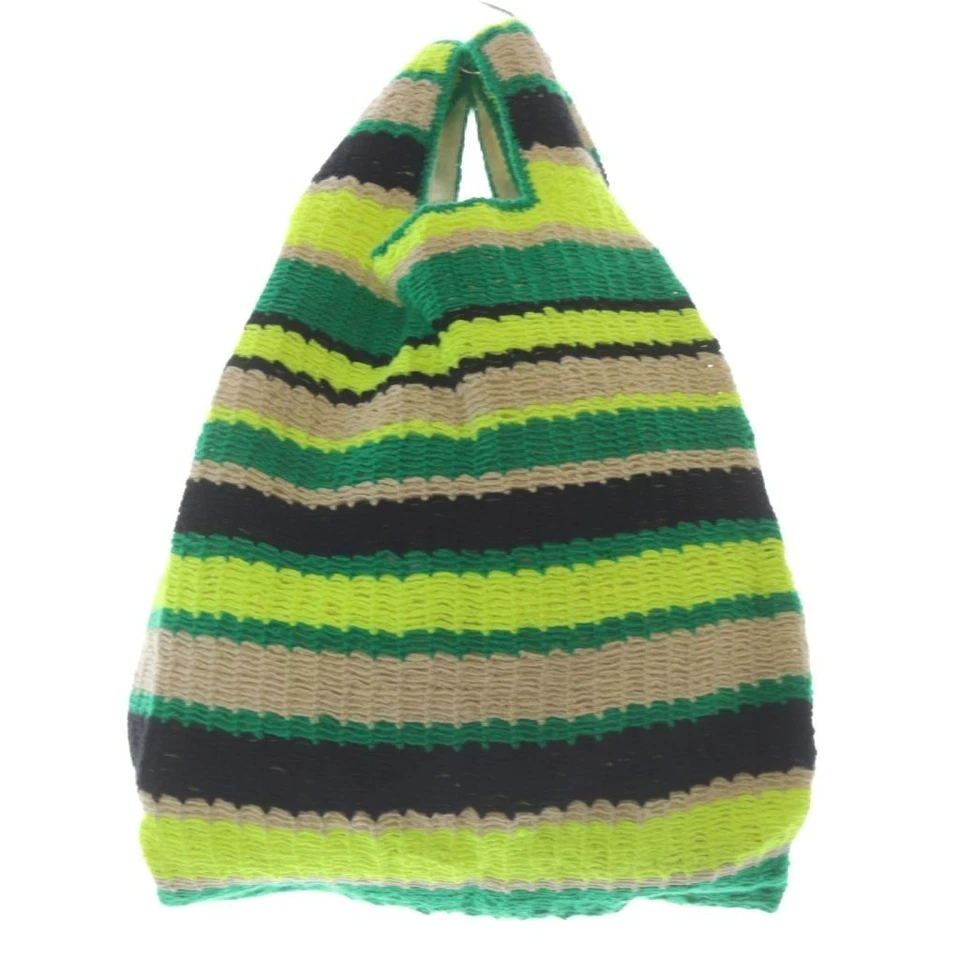 Used Marni Market Fish Bag Knit Bag Handbag Green Yellow SR SH Ladies Vector Vin - Image 2 of 4