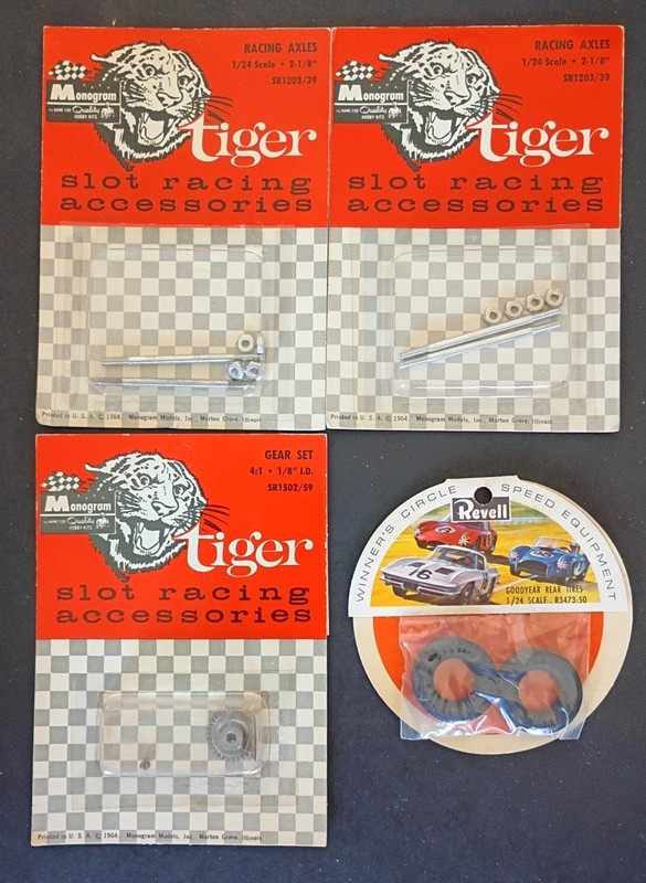 Original Monogram & Revell 1/24th Slot Parts - Carded