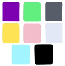 40 Pcs 6 x 7 Inch Multiple Colour Microfiber Cleaning Cloths Multicolor Glass...