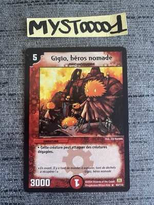 Duel Masters Karte Gigio Hero Nomade 83/110 Rare Wizards Französisch Gebraucht
