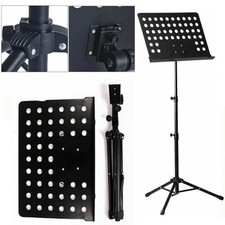Sheet Music Stand-Metal Professional Portable Perforated Music Stand Adjustable