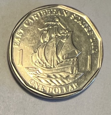 2012 Eastern Caribbean 1 Dollar Coin