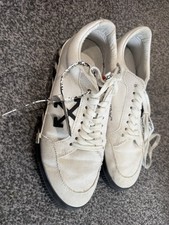 Off-White Vulcanized Low Canvas White Rare BNIB UK 9 EU 43 w/ Tags Dustbag